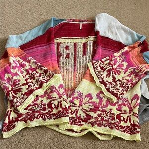 Free People Multicolor Knit Sweater